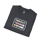 "Protect Trans Kids" Unisex Softstyle T-Shirt - Empowerment & Pride Apparel