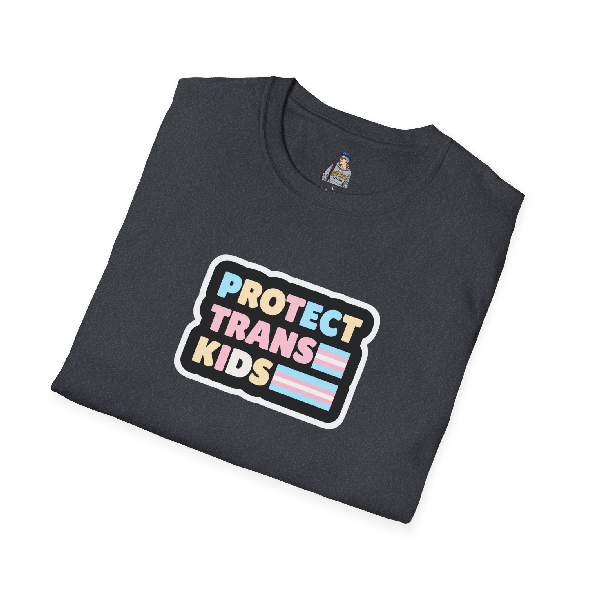 "Protect Trans Kids" Unisex Softstyle T-Shirt - Empowerment & Pride Apparel