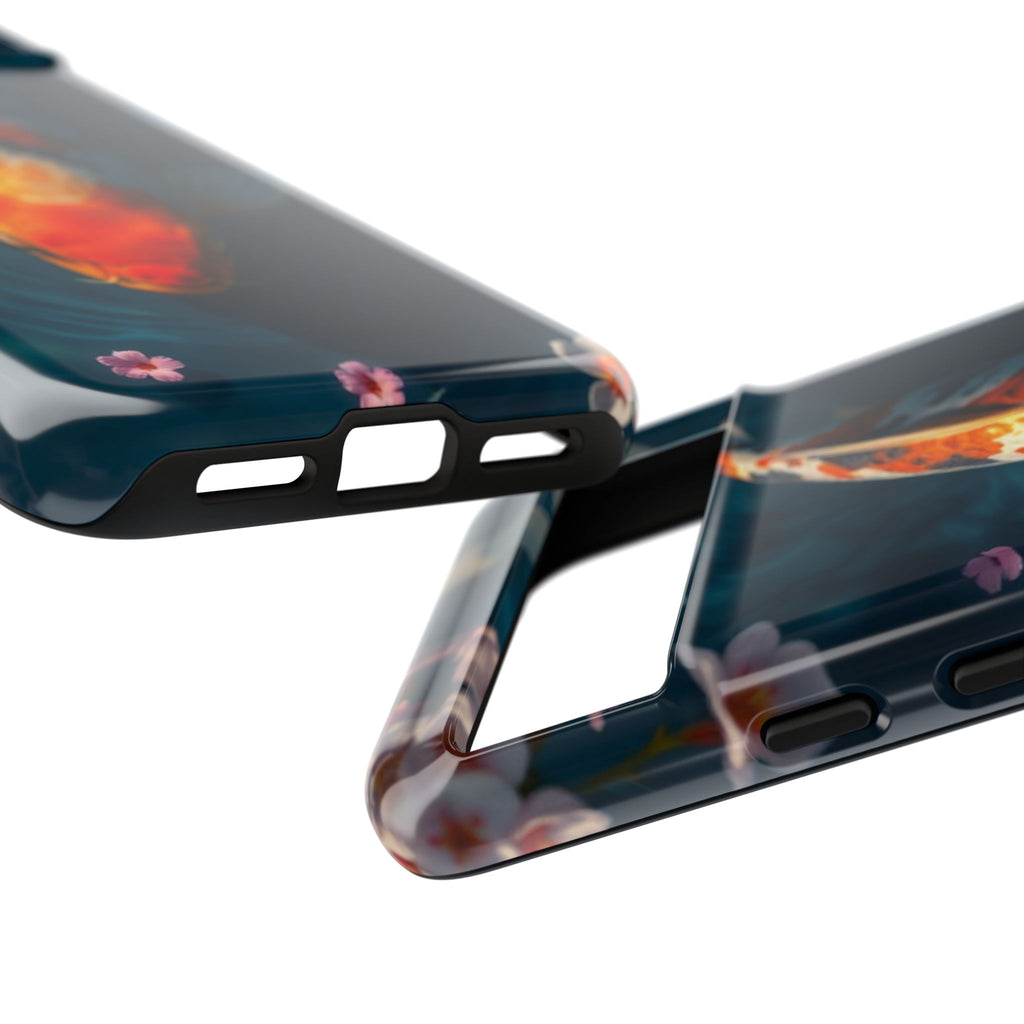 Peaceful Koi Cherry Blossom Tough Cases For Android & iPhone