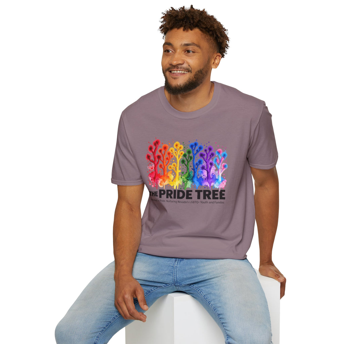 Pride Tree Las Vegas T-Shirt - Black Text