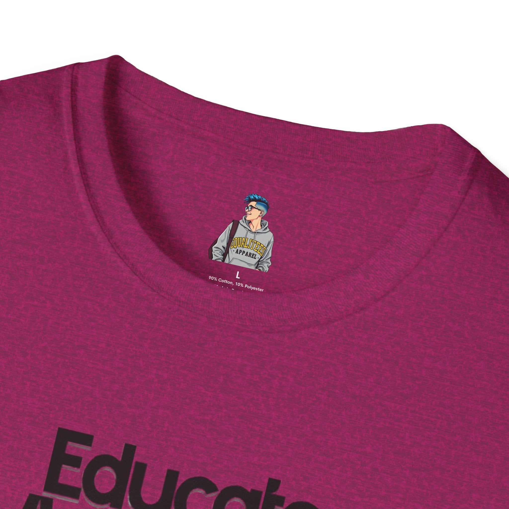 Teacher Advocate T-Shirt - Subtle Pride Educate Advocate Celebrate Design - EqualiTees.Me