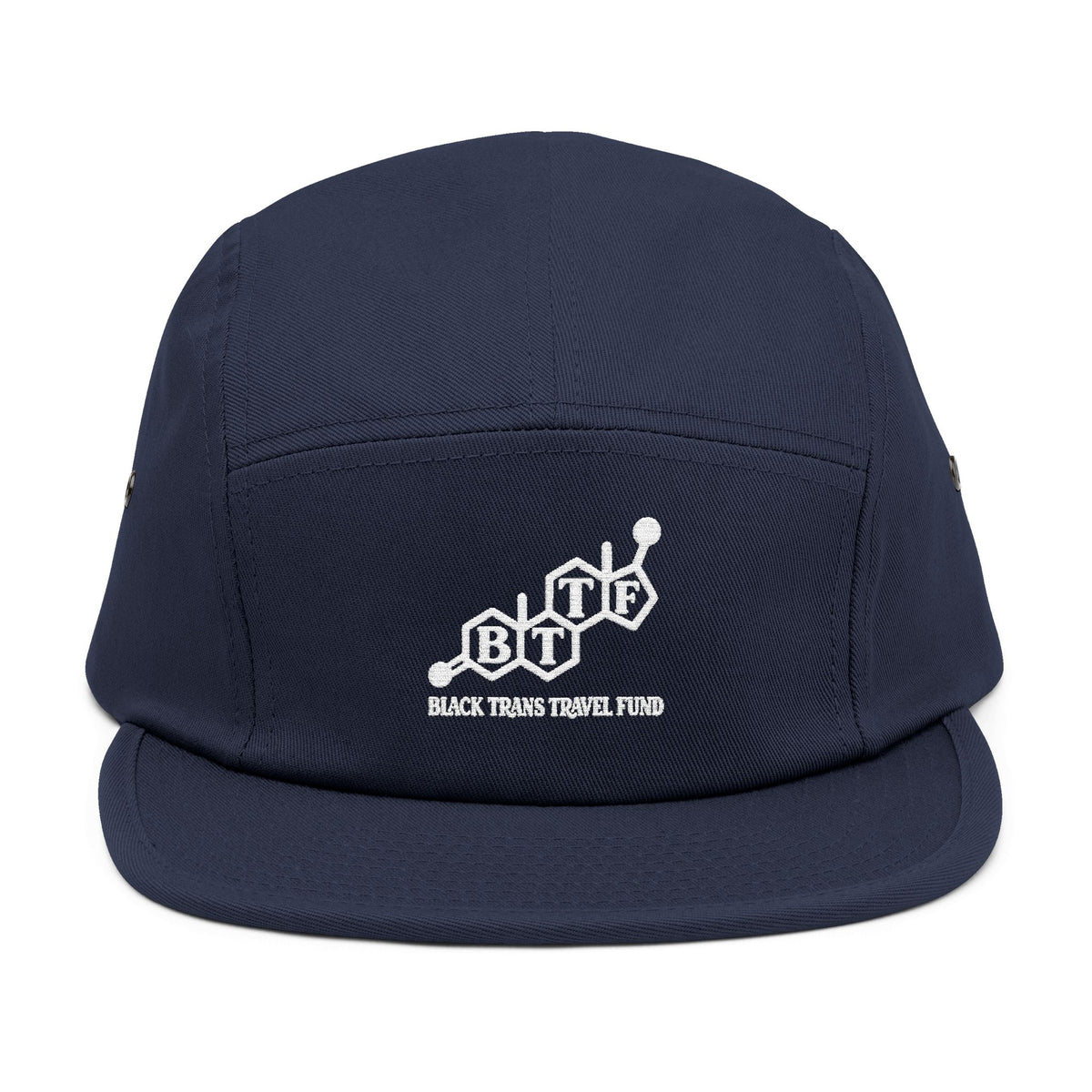 BTTF - Black Trans Travel Fund Embroidered Five-Panel Flat Rim Cap