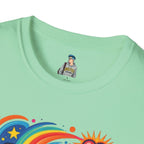Love Is My Religion Retro Rainbow Graphic T-shirt