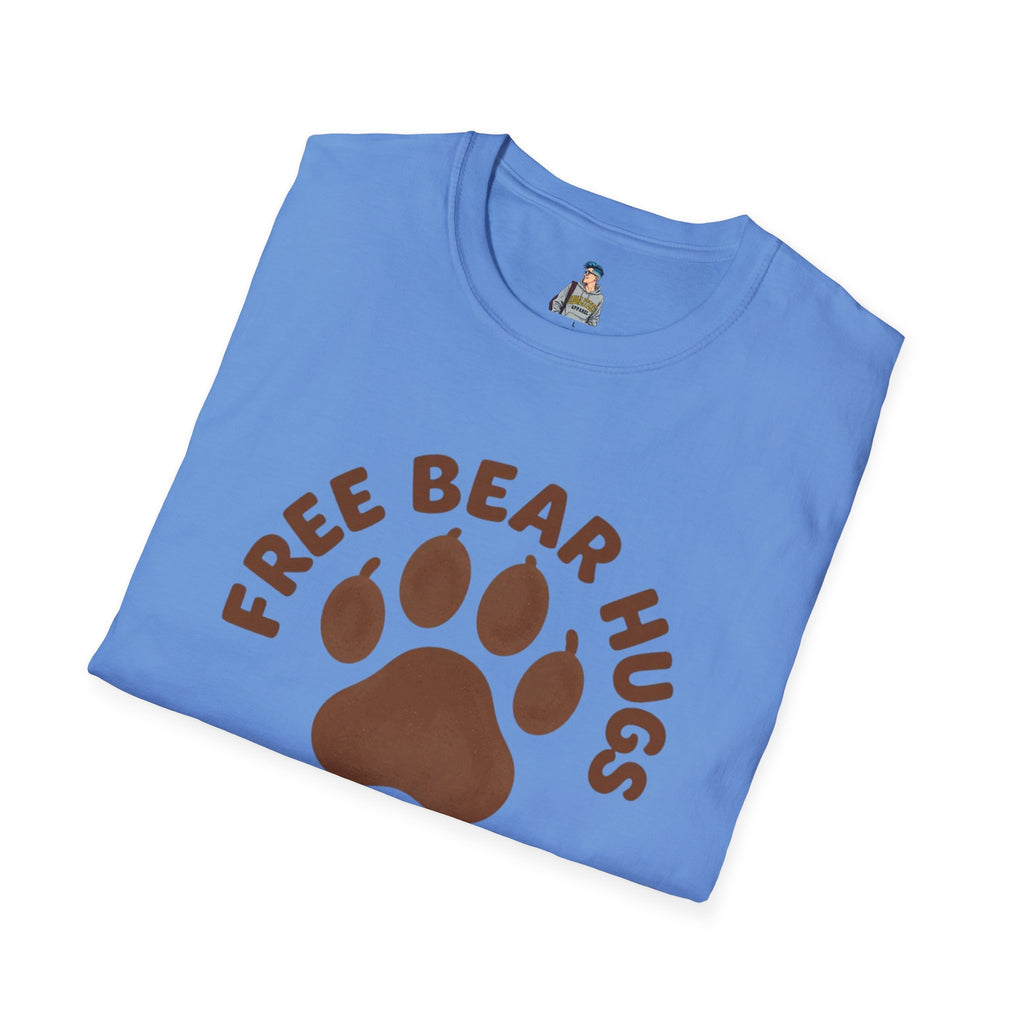 Free Bear Hugs T-Shirt — Cute Paw Print Wildlife Tee