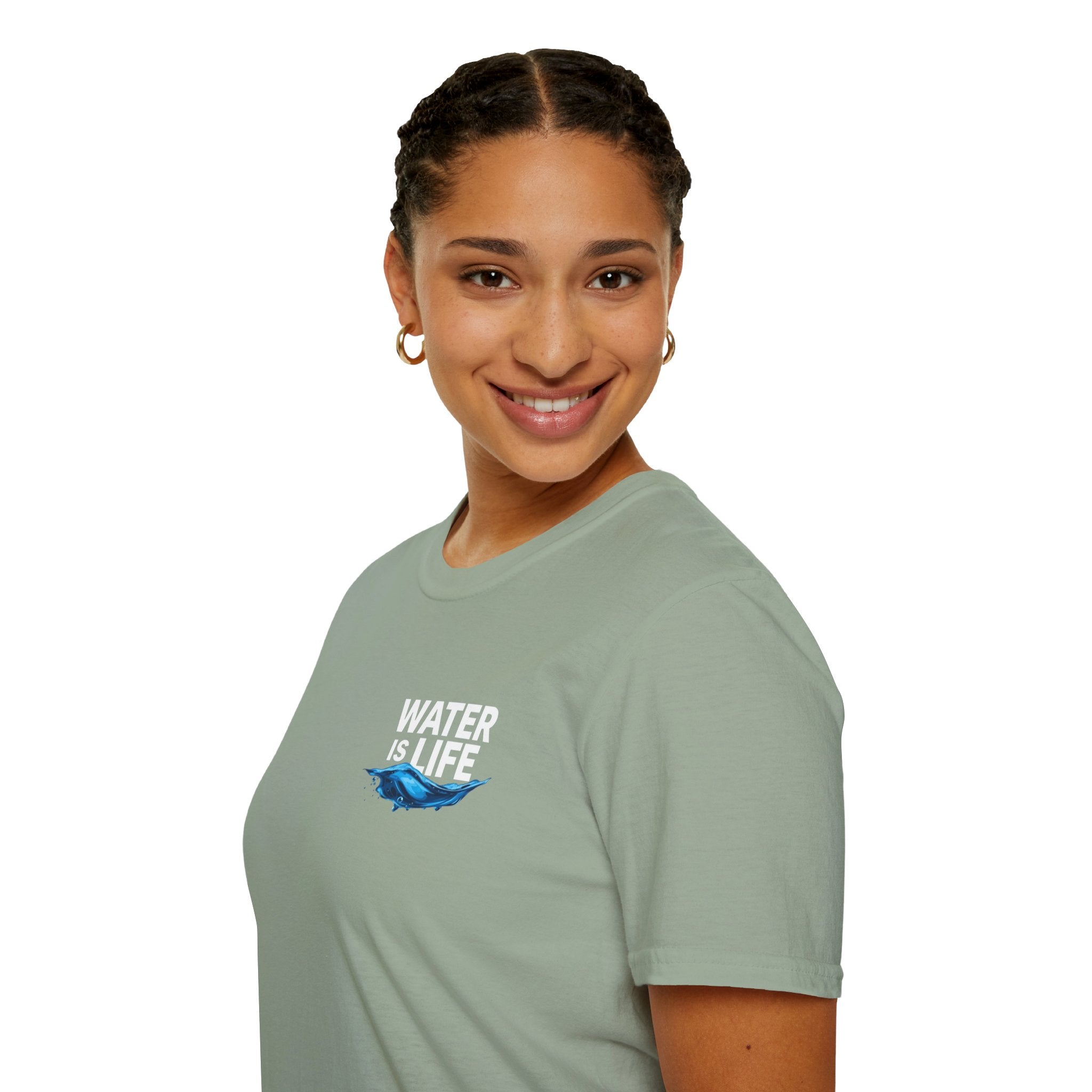 Water is Life Unisex T-Shirt | Eco-Friendly Tee for Environmentalists, Beach Lovers, Awareness Campaigns, Gifting