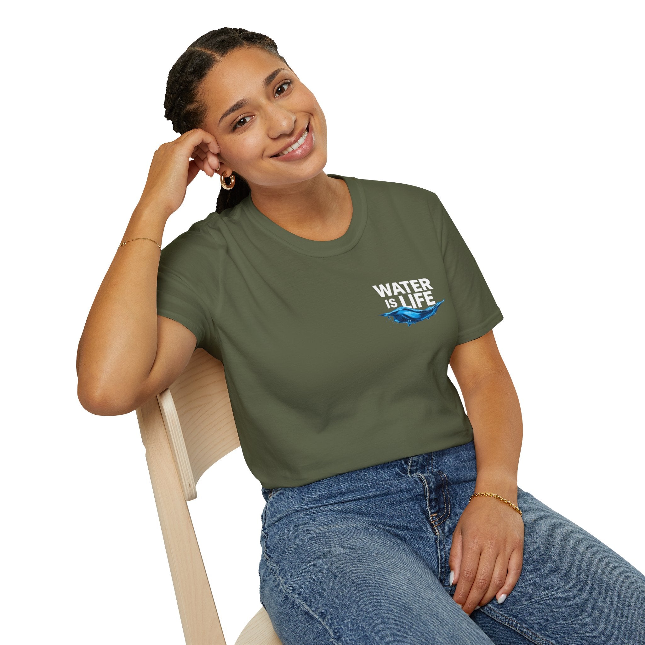 Water is Life Unisex T-Shirt | Eco-Friendly Tee for Environmentalists, Beach Lovers, Awareness Campaigns, Gifting