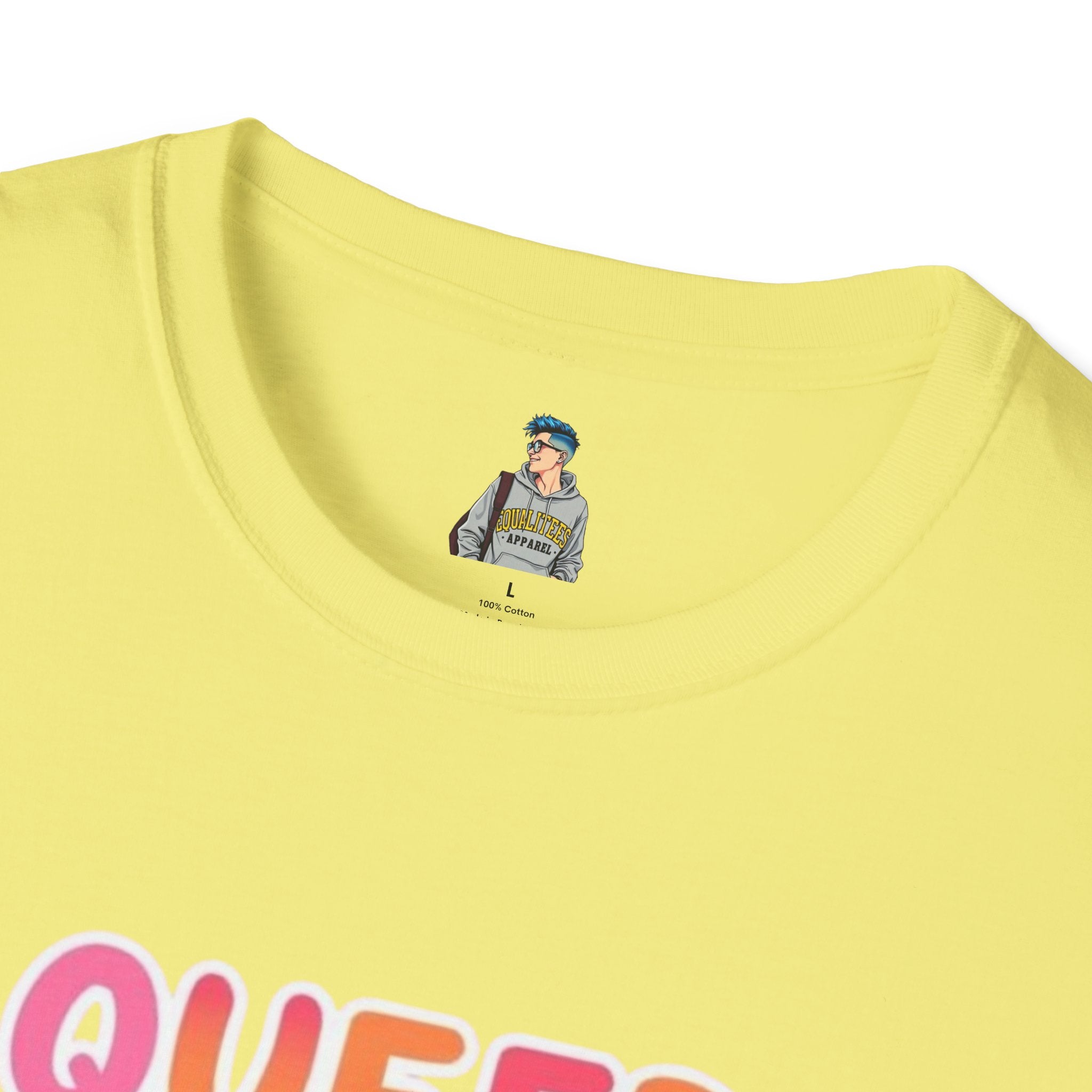 QUEER PEOPLE BELONG EVERYWHERE - Softstyle Unisex T-Shirt