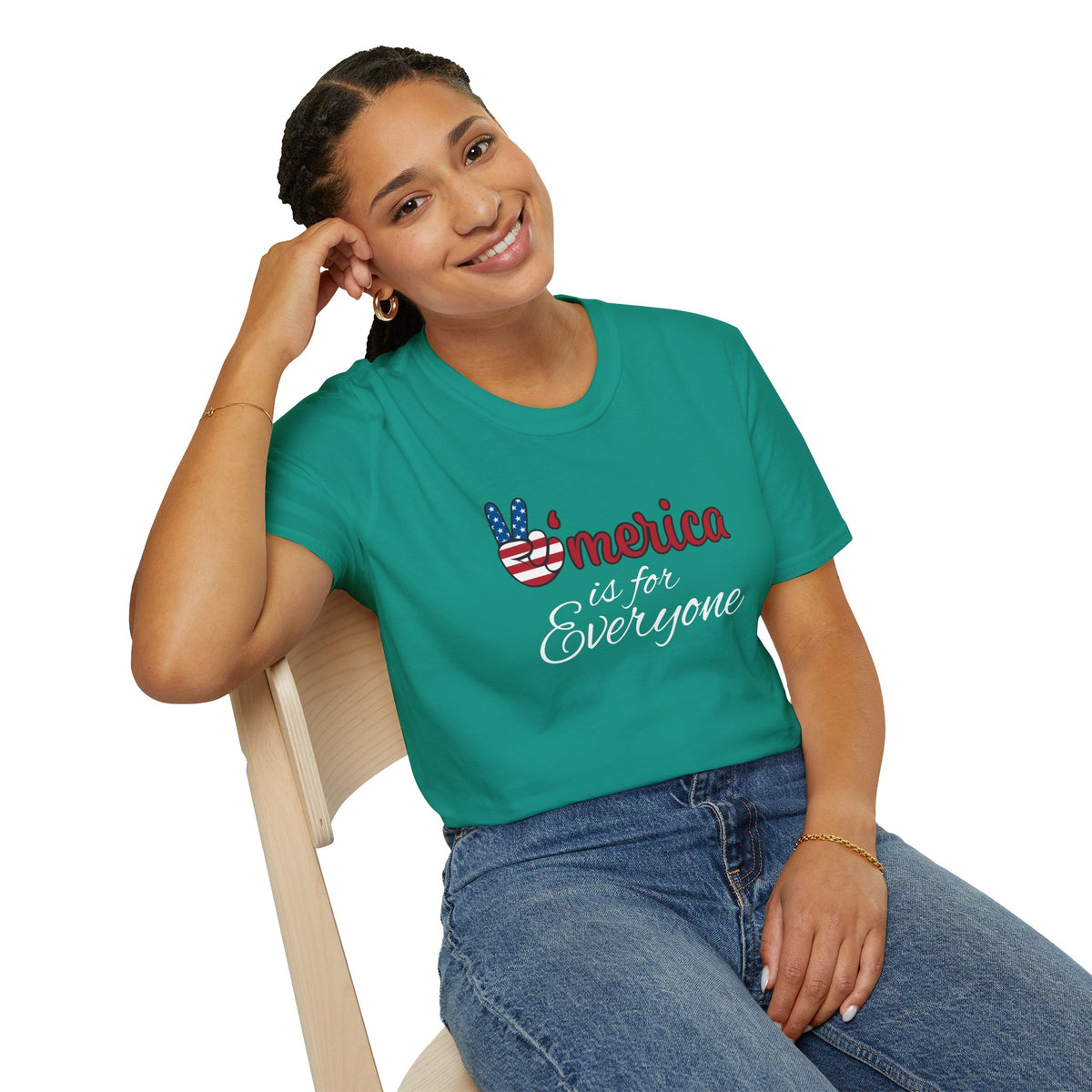 'Merica is for Everyone - Softstyle Unisex T-Shirt
