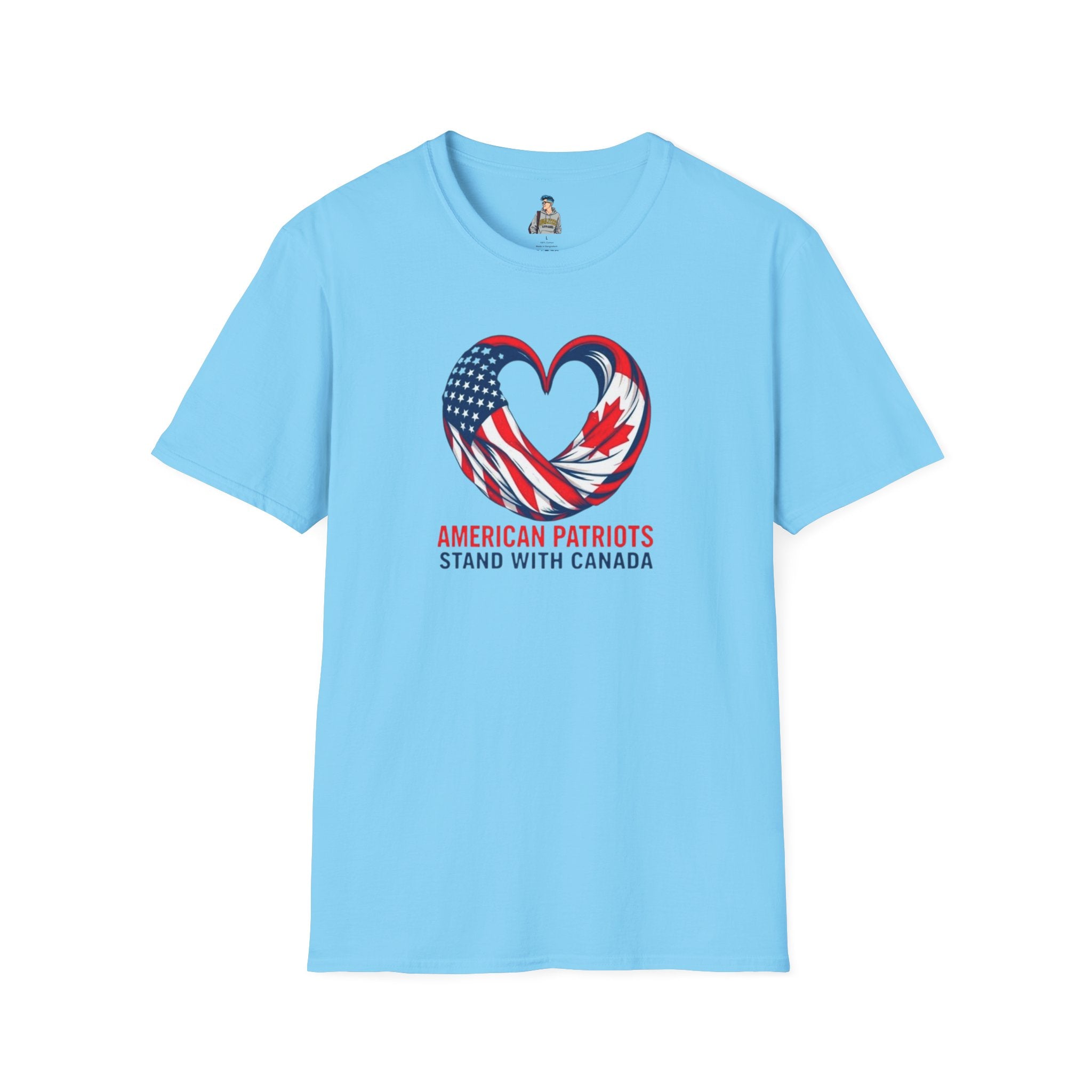 American Patriots Stand with Canada Unisex Softstyle T-Shirt