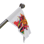 Rainbow Feet Paint Splatter Flag - Aesthetic LGBTQ+ Banner for Celebration & Home Decor