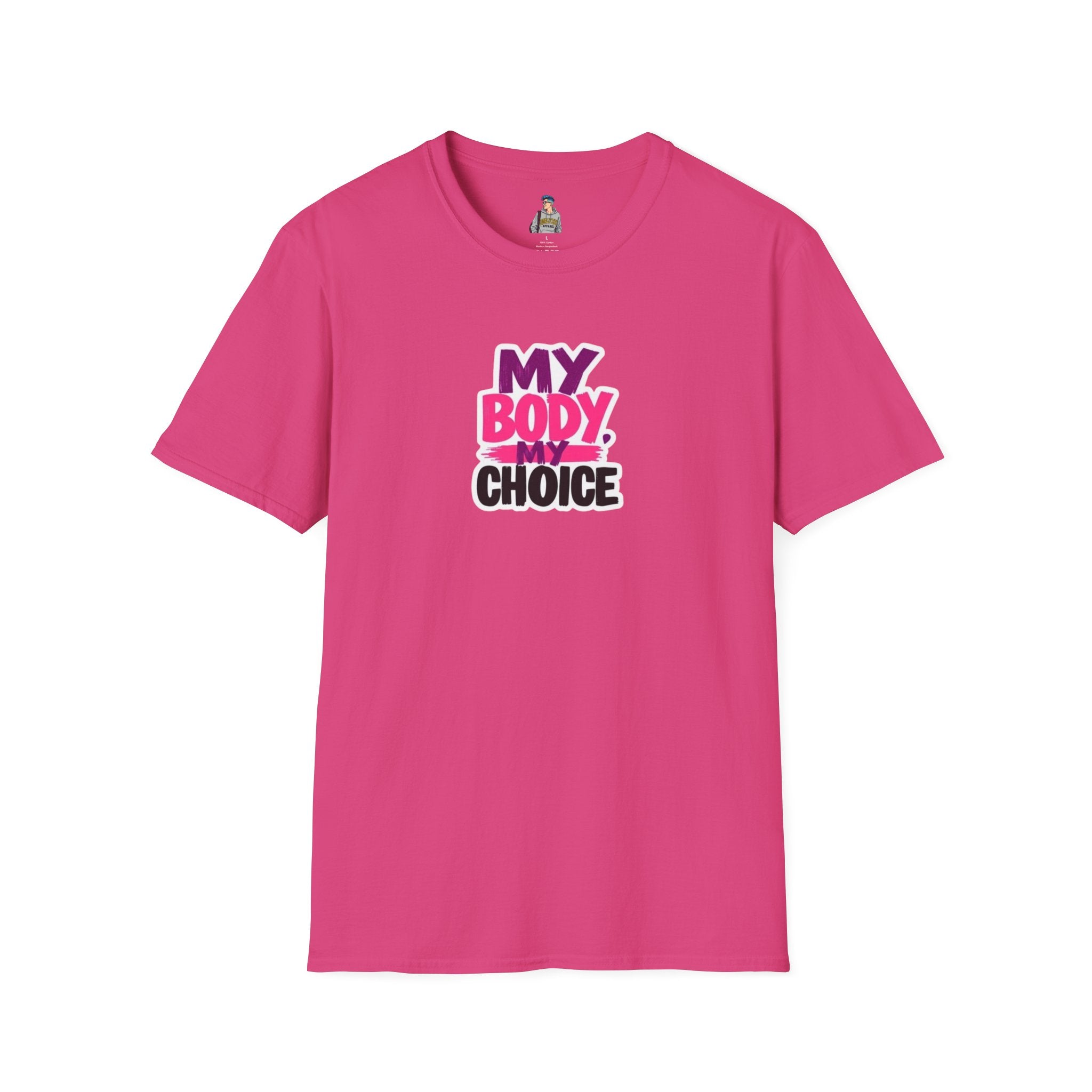 Empowering Unisex Softstyle T-Shirt - 'My Body, My Choice' Statement Tee