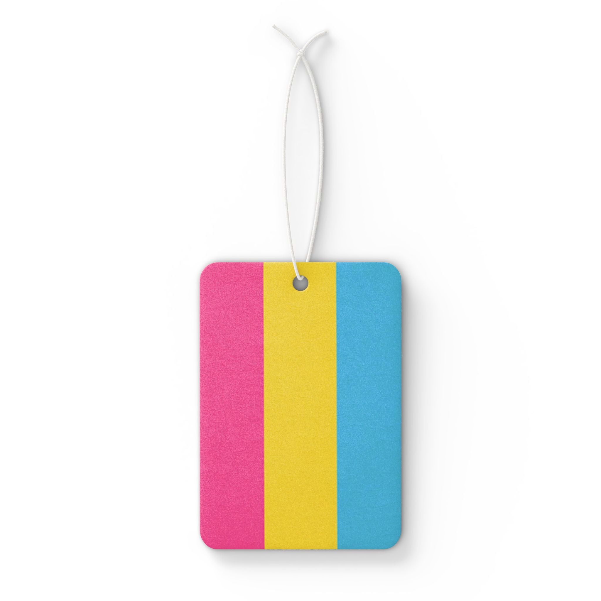 Pansexual Pride Flag Car Air Freshener - Eclectic and Aromatic