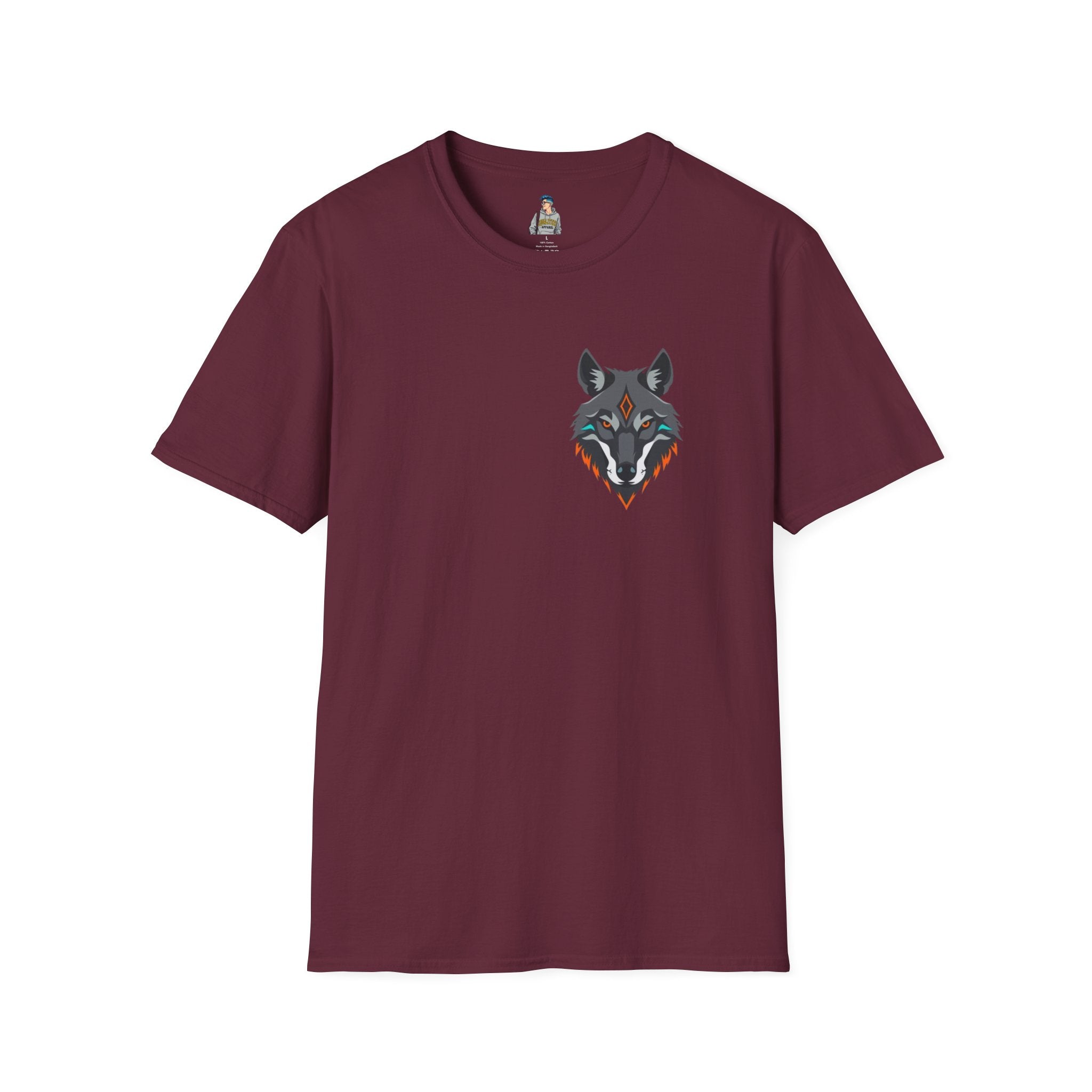 Mystical Wolf Design Unisex Softstyle T-shirt
