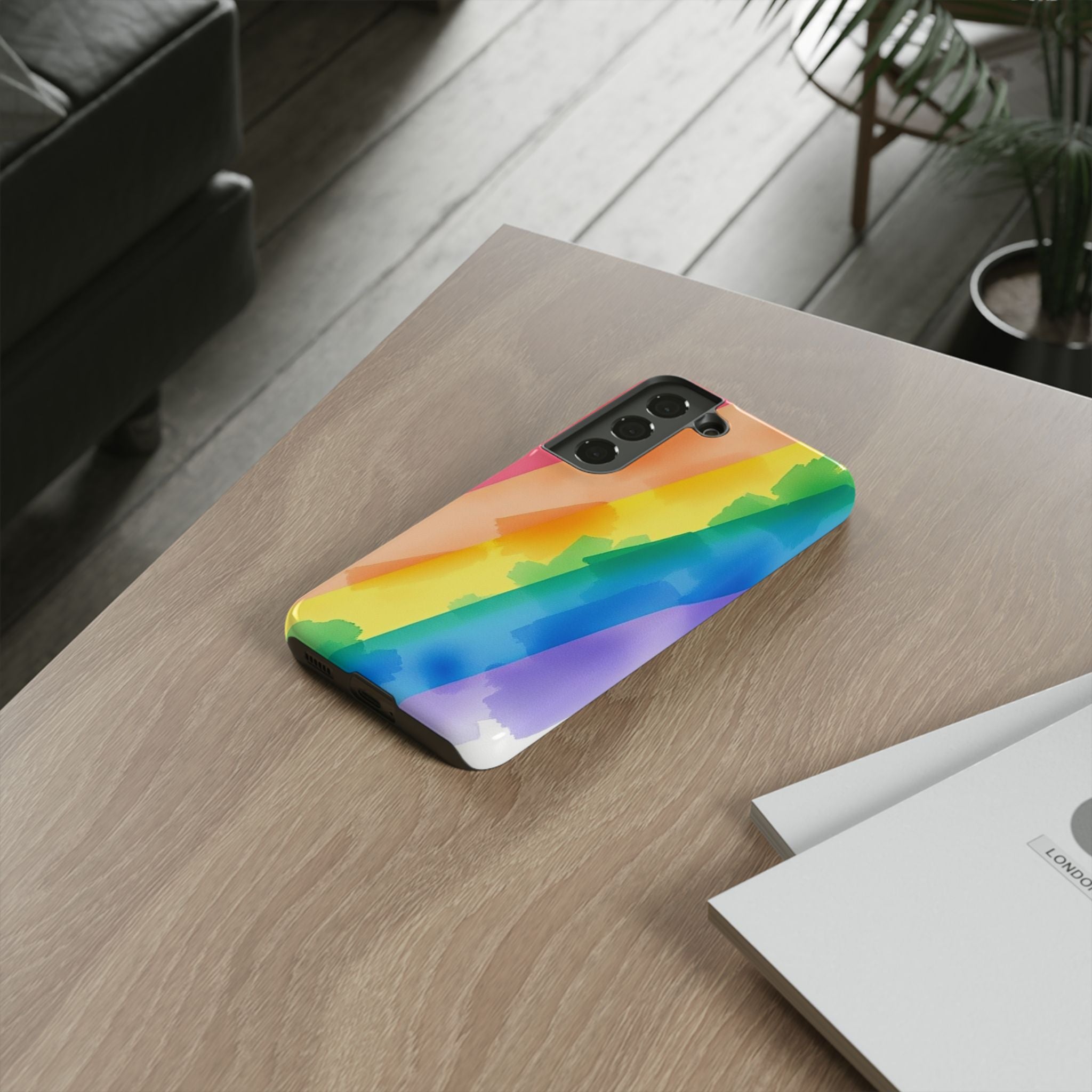 Rainbow Watercolor Art Tough Cases For Android & iPhone