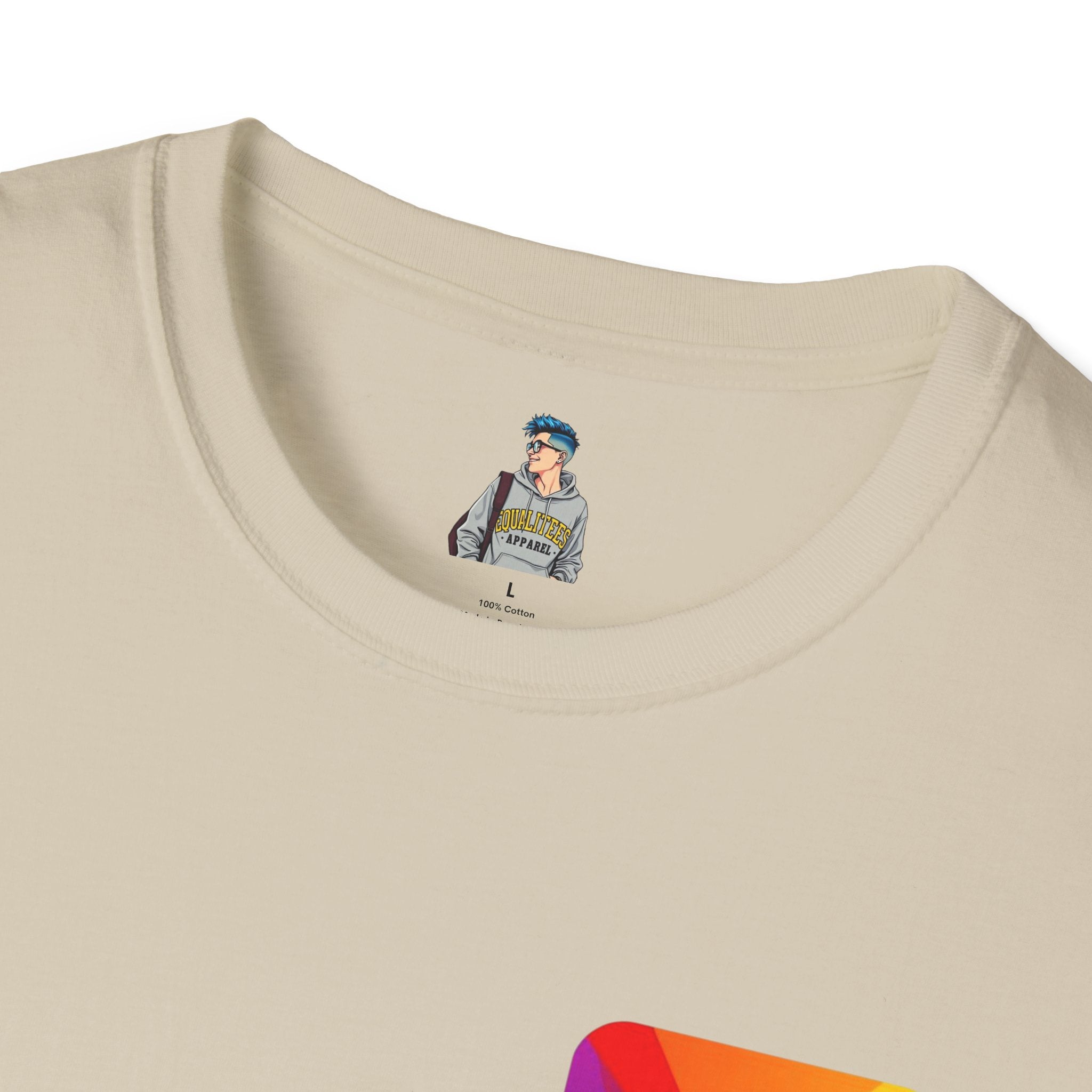 Pride-Theme Unisex Softstyle T-Shirt - "True freedom is Equality for ALL"