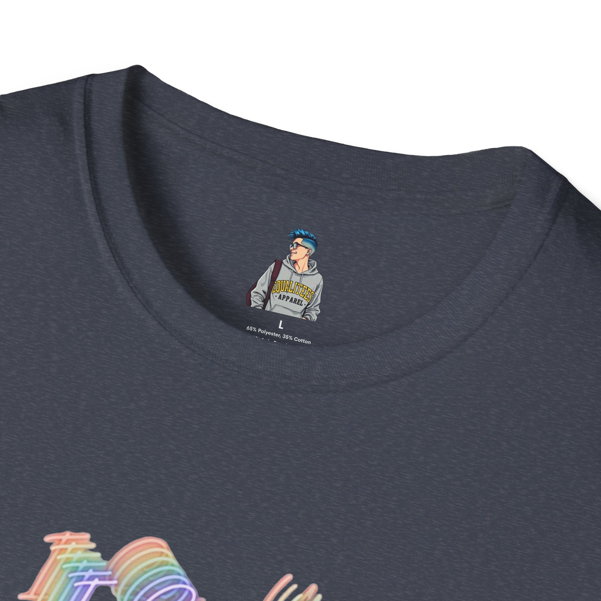 I See You Unisex Softstyle T-Shirt - Colorful Wave Design for LGBTQ+ Visibility