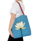 White Lily on Canvas Design - Tote Bag