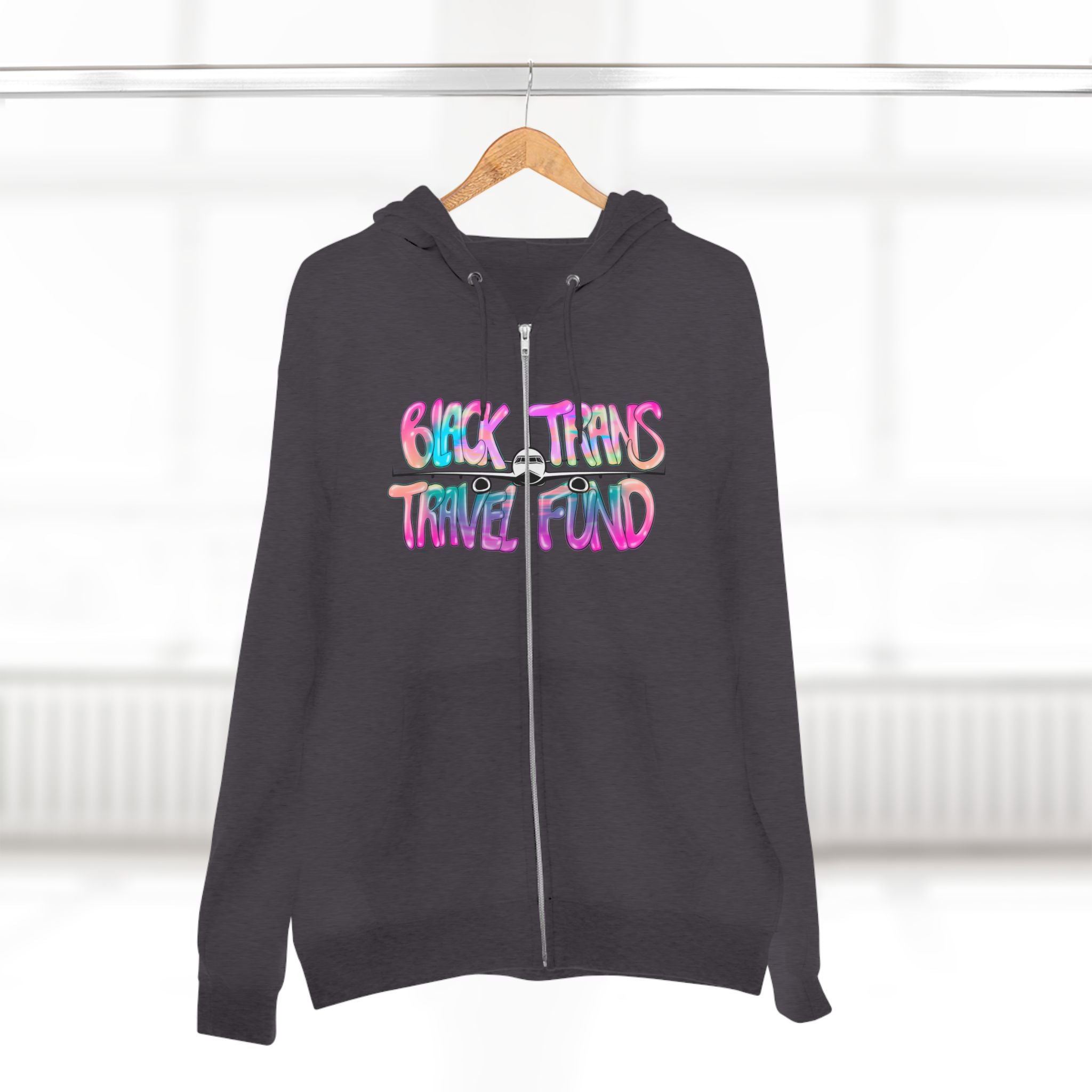 BTTF - Black Trans Travel Fund Unisex Zip-Up Hoodie