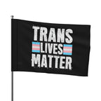Trans Lives Matter Flag - Aesthetic LGBTQ+ Banner for Celebration & Home Decor