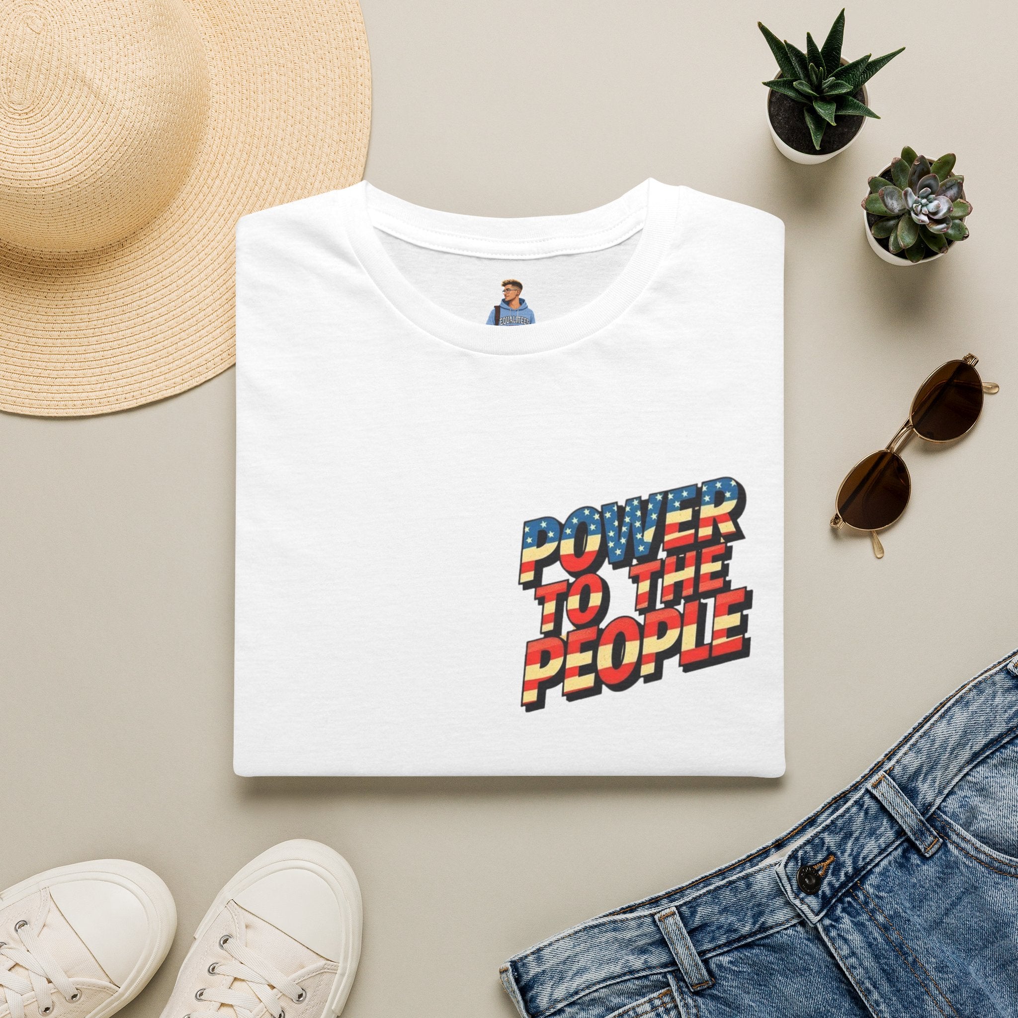 Power to the People Unisex Softstyle T-Shirt Classic Protest Tee