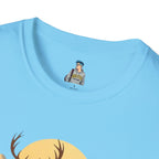Mountain Sunset Deer Unisex Softstyle T-Shirt