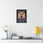 Colorful Owl Canvas Wall Art - 1.25" Stretched Matte