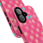 Android OR iPhone Protective Cases - Retro Polka Dots Pattern Tough Case