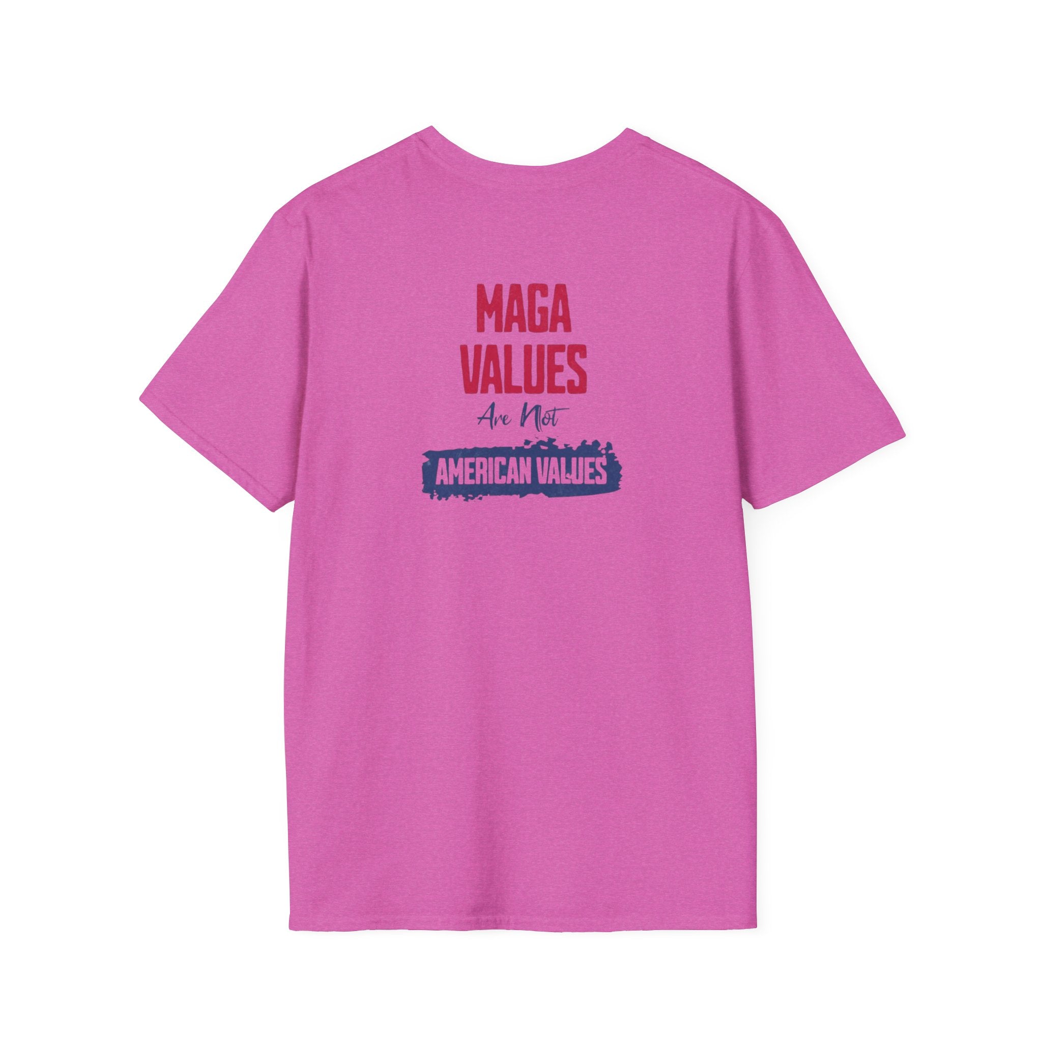 MAGA Values are NOT American Values Softstyle Unisex T-Shirt