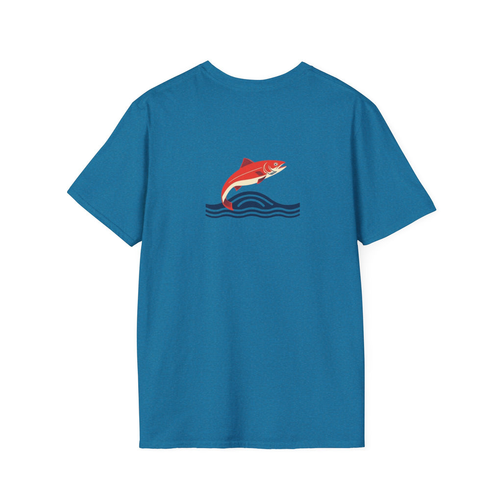 Jumping Salmon Native Pride Softstyle Unisex T-shirt