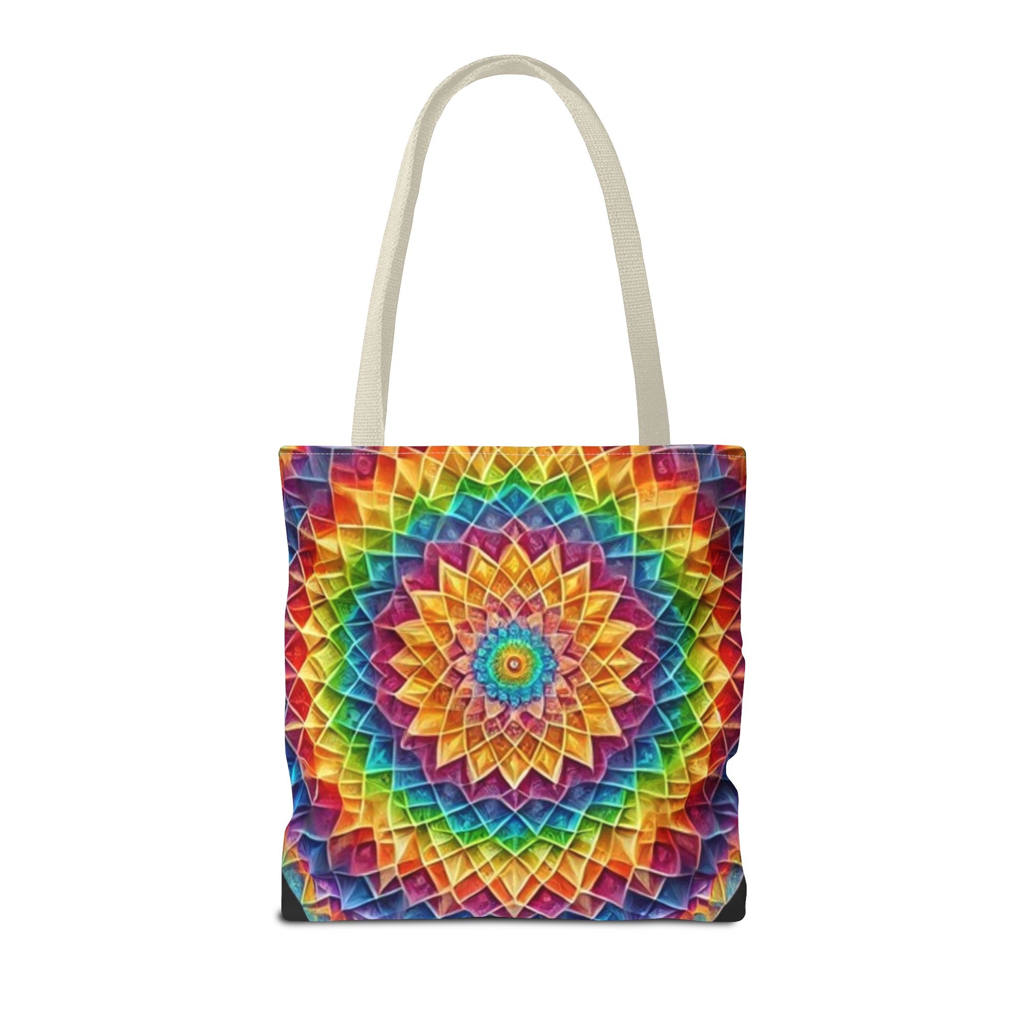 Rainbow Mandala Tote Bag