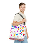 Falling Hearts Tote Bag