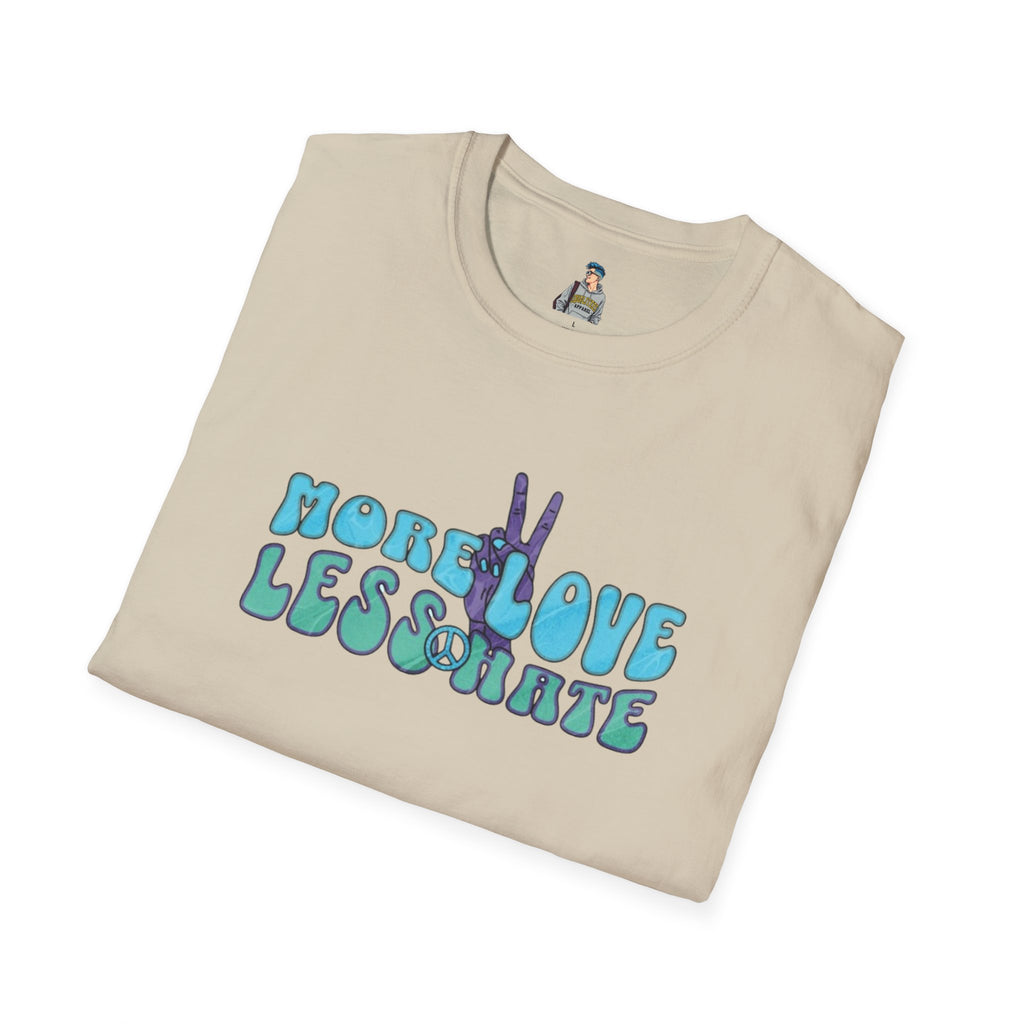 More Love Less Hate Unisex Softstyle T-Shirt