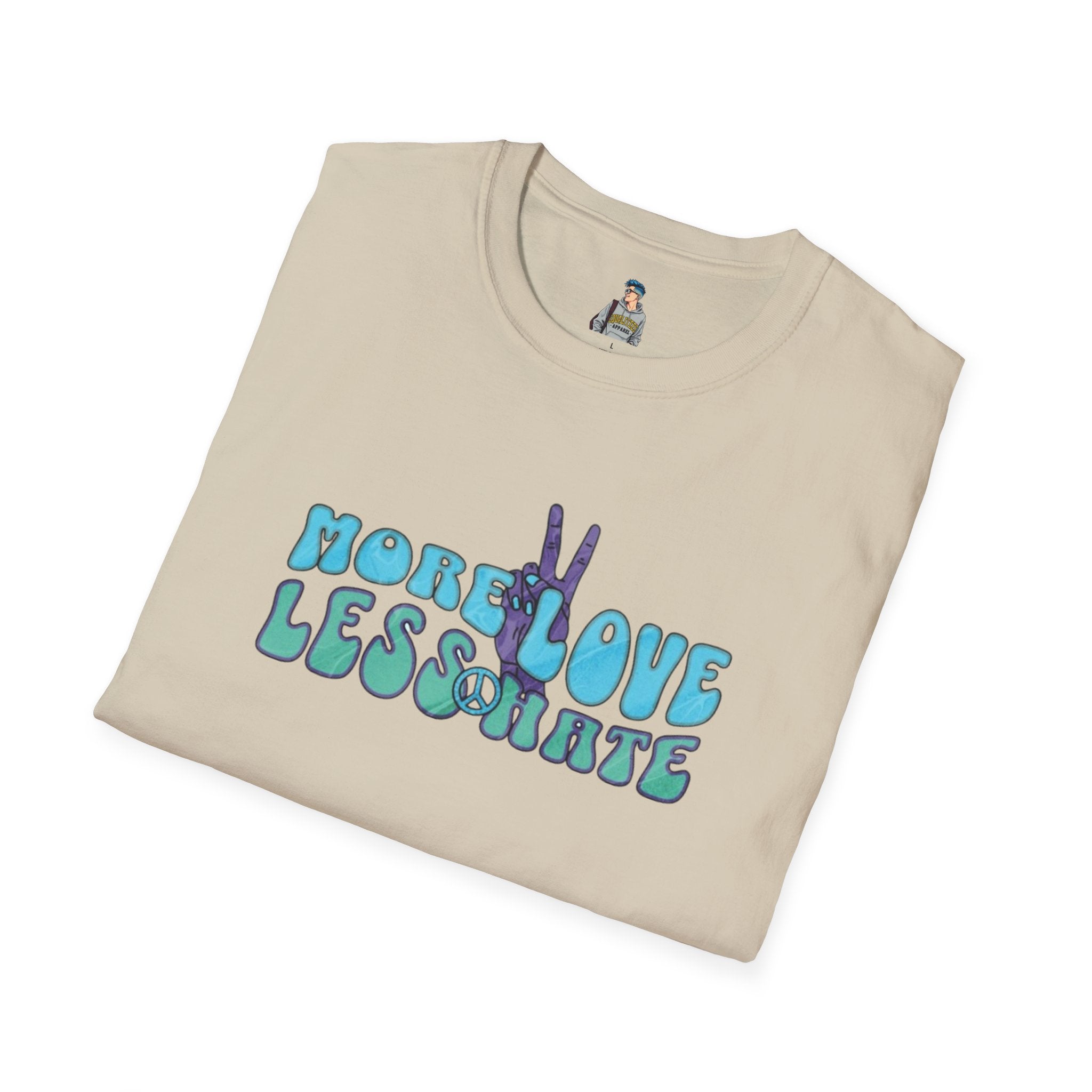 More Love Less Hate Unisex Softstyle T-Shirt