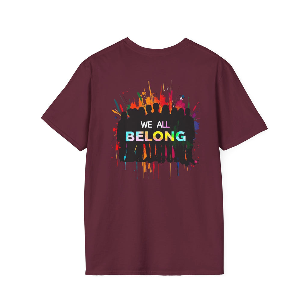 Unisex Softstyle T-Shirt - LGBTQ+ Empowerment T-Shirt: Conversion Therapy is Torture & We All Belong
