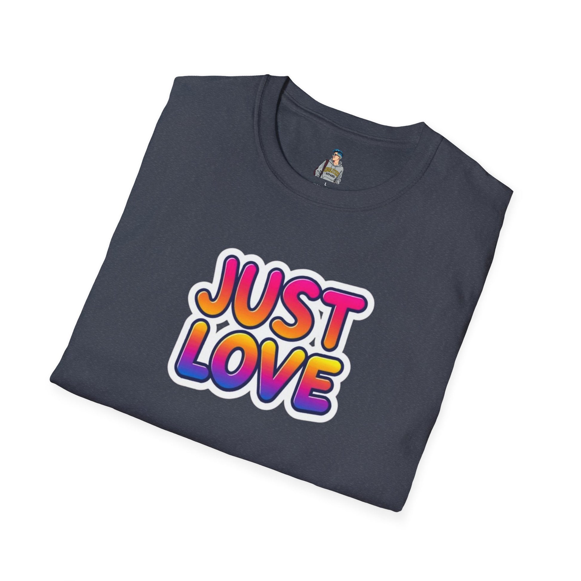 Just Love Unisex Softstyle T-Shirt | Perfect for Pride, Anniversaries, and Everyday Wear