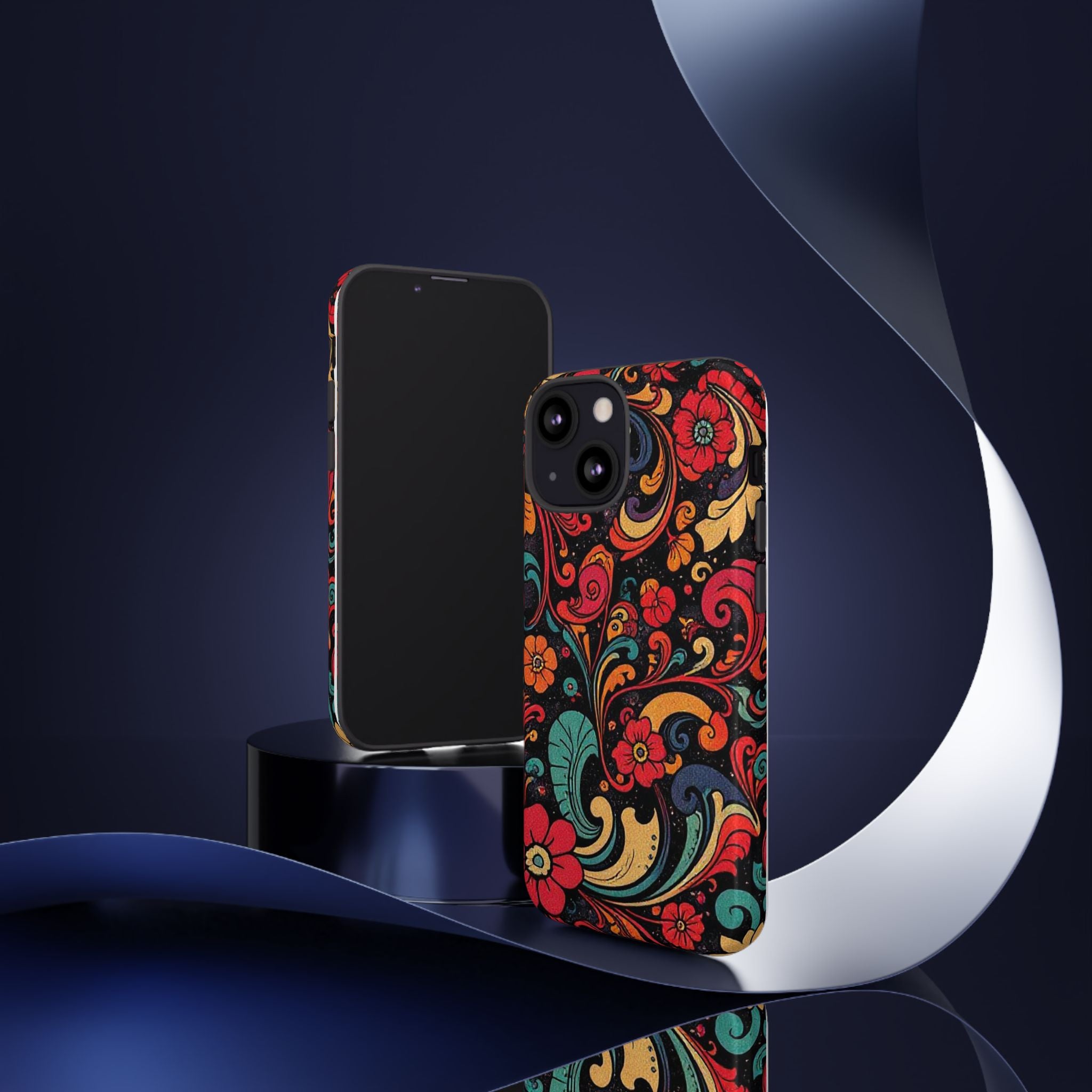 Floral Paisley Tough Case for iPhone — Vibrant Protective Phone Cover