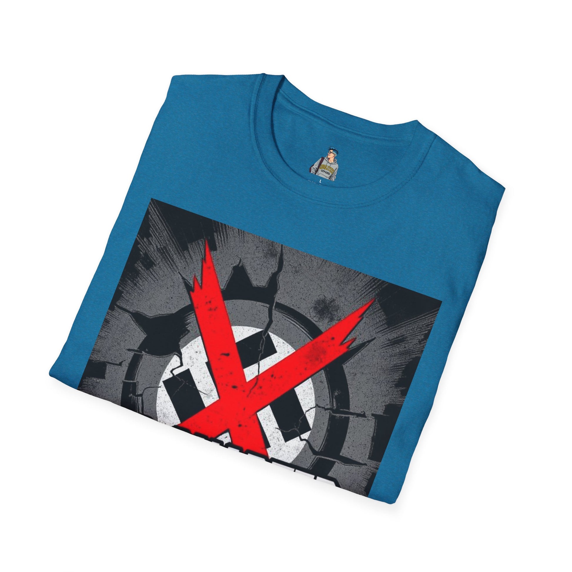 Unisex Softstyle T-Shirt - No Quarter for Fascists Graphic Tee