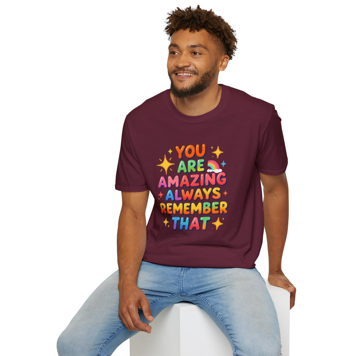 You Are Amazing T-Shirt — Colorful Inspirational Graphic Tee