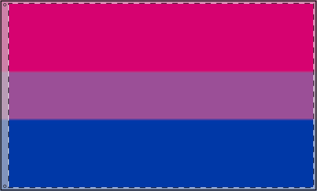 Double Sided Bisexual Pride Flag - Celebrate Inclusivity and Support LGBTQ+ Pride