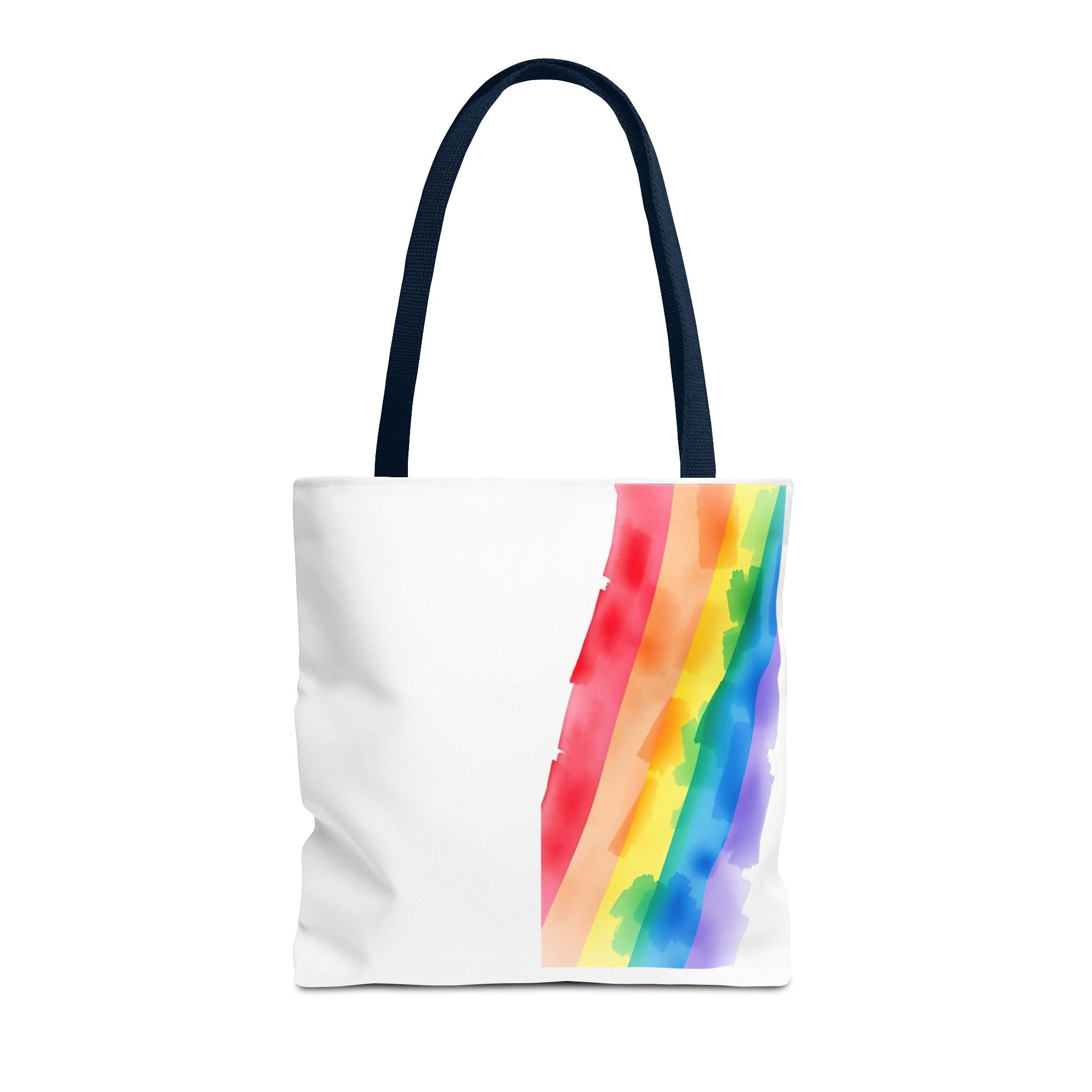 Rainbow Watercolor on Canvas Design - Tote Bag