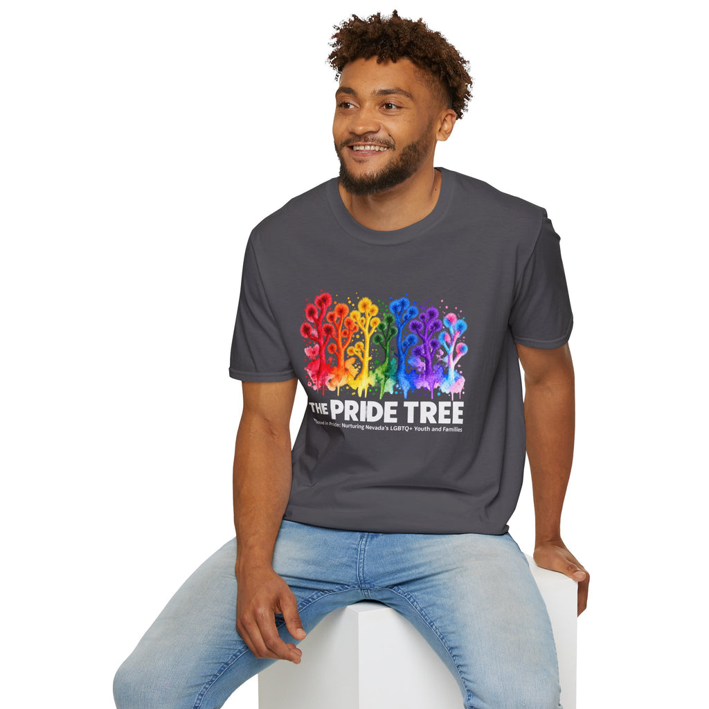 Pride Tree Las Vegas White Text T-shirt