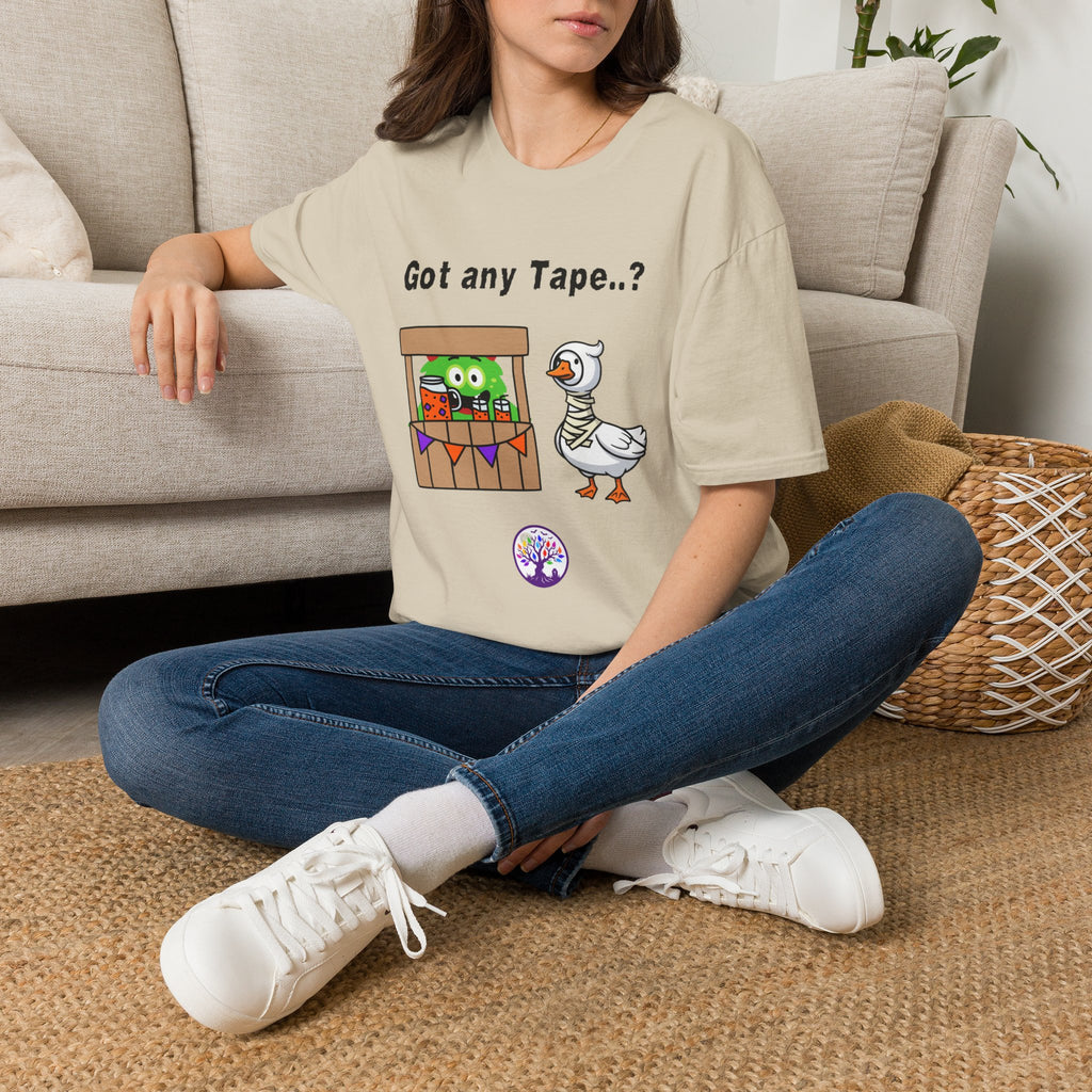 Got any Tape..? Funny Goose & Frog Market T-Shirt — Cute Animal Humor Tee