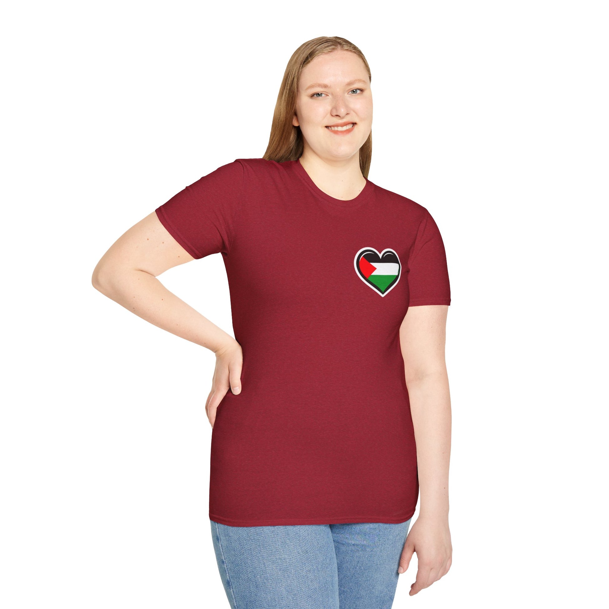 Unisex Softstyle T-Shirt: Stand with Gaza & We Are All Palestine Graphic Tee