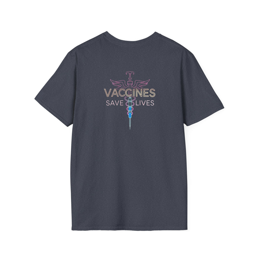 Unisex Softstyle T-Shirt - "Get Poked - Vaccines Save Lives" Statement Tee