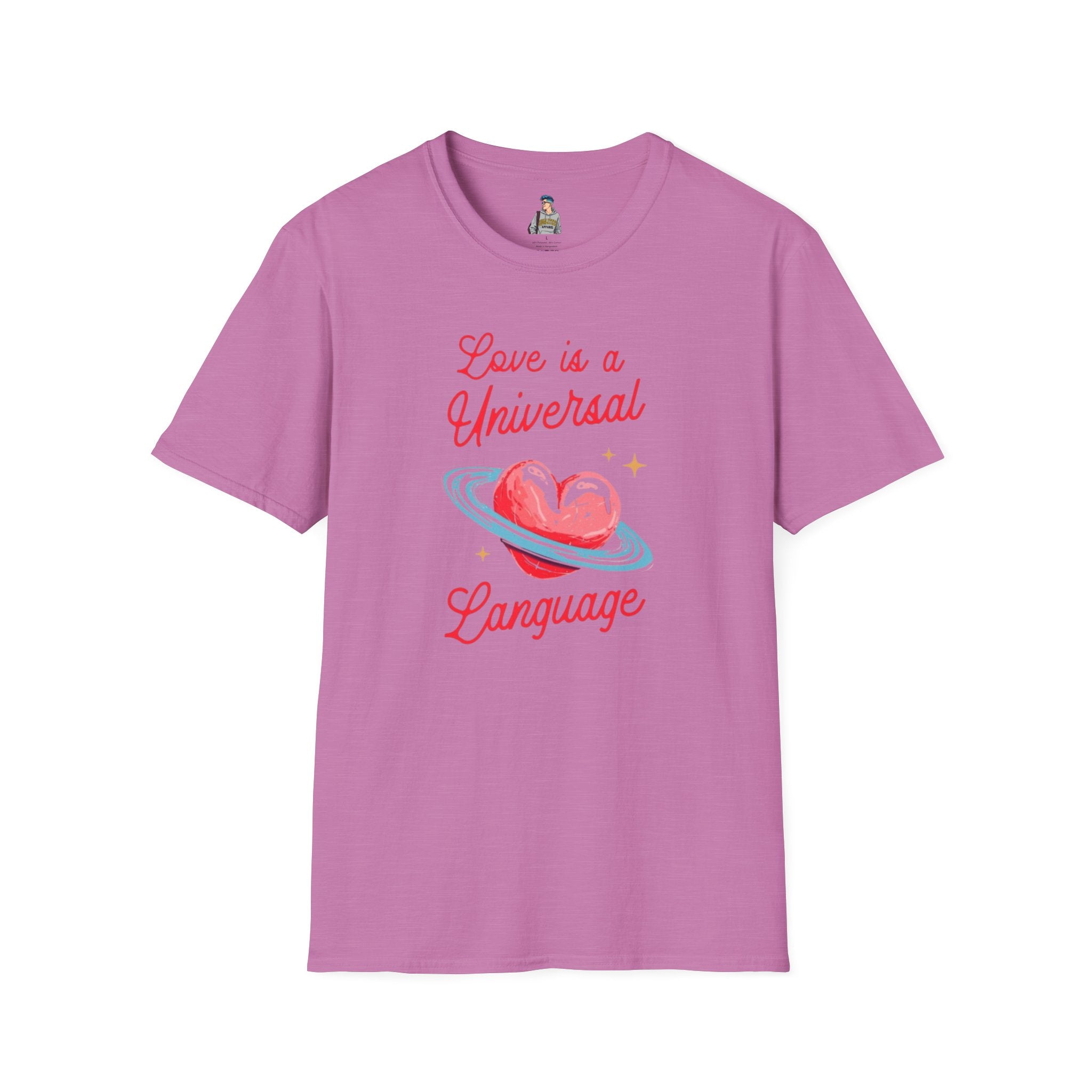 Unisex Softstyle T-Shirt - Love is a Universal Language Tee for Positive Vibes
