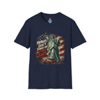 Patriots Don’t Stand For This T-Shirt — Statue of Liberty & Distressed Flag Graphic