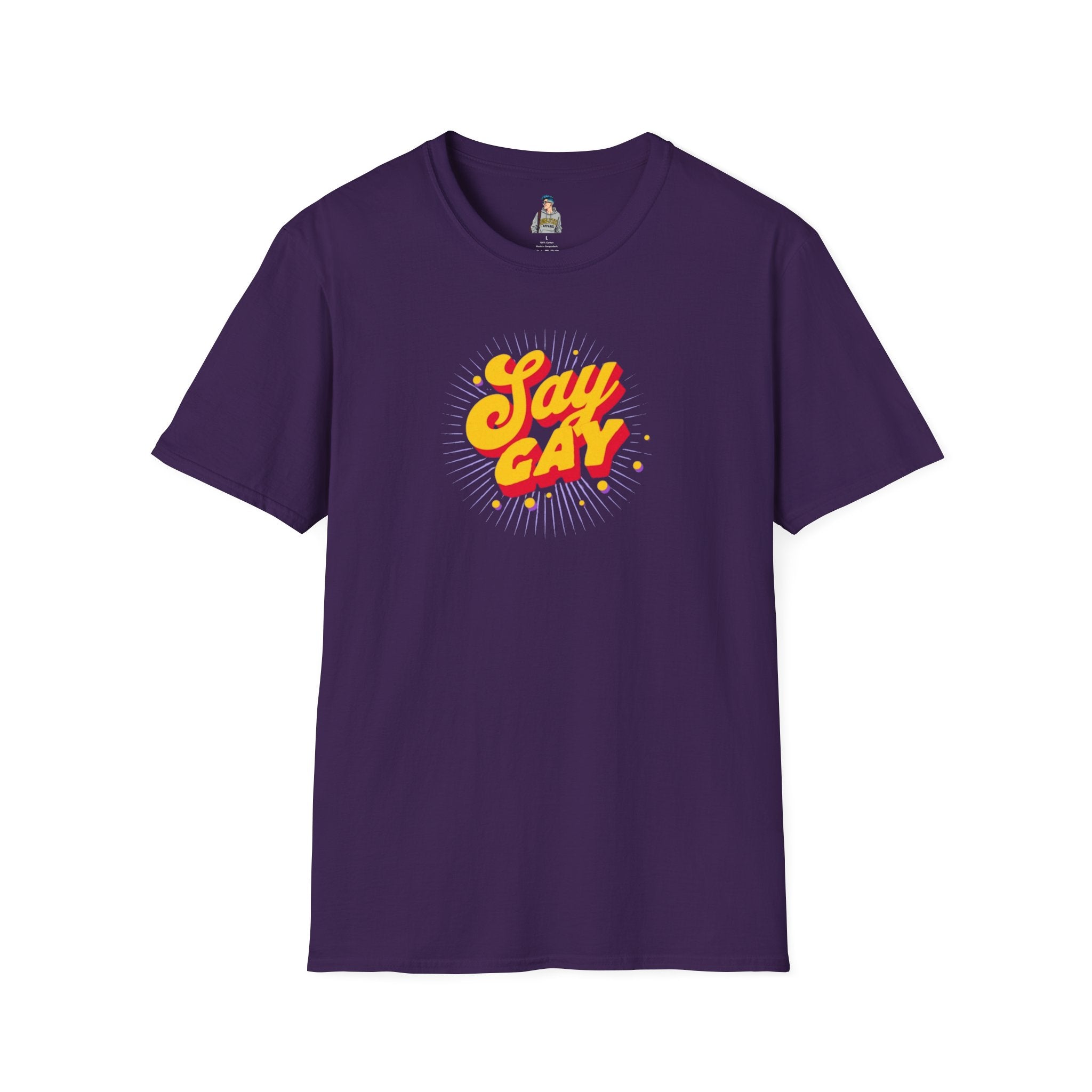 Say Gay Unisex Softstyle T-Shirt