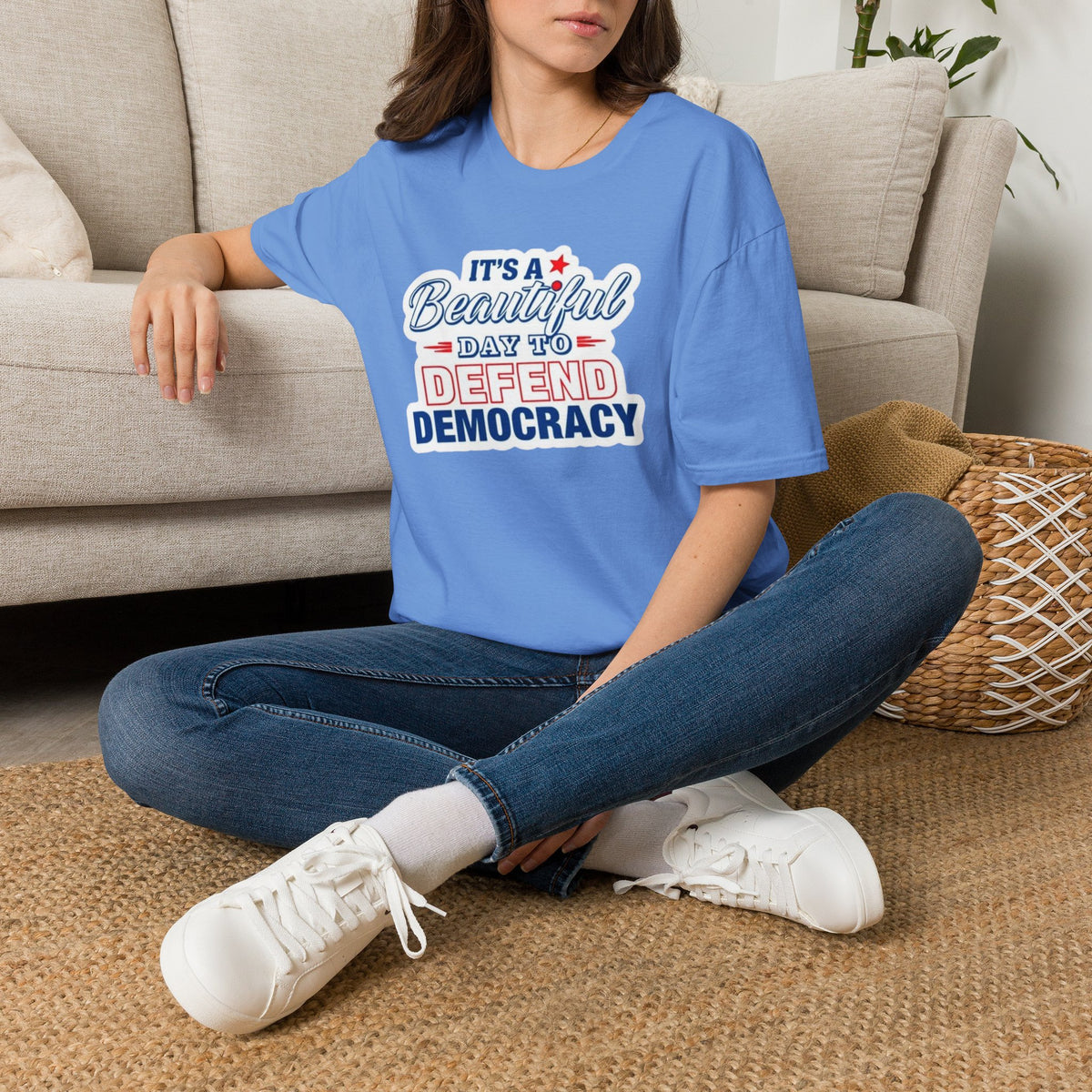 Defend Democracy Unisex Softstyle T-Shirt - Perfect for Activism and Everyday Wear