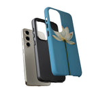 Open White Peace Lily Design Tough Case For Android & iPhone