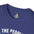 Patriotic Unisex Softstyle T-Shirt - "The People United Will Not Be Defeated"